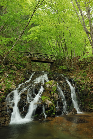 滑座の滝