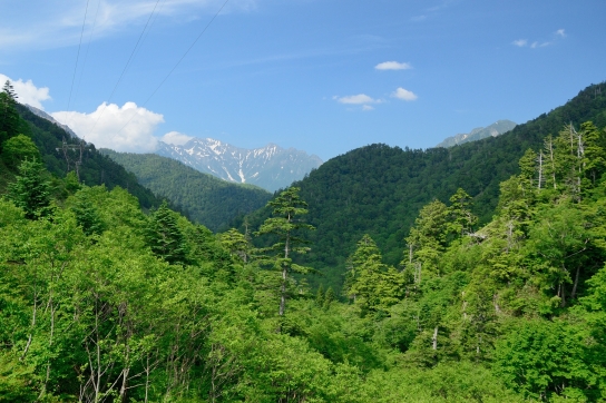安房峠頂上から