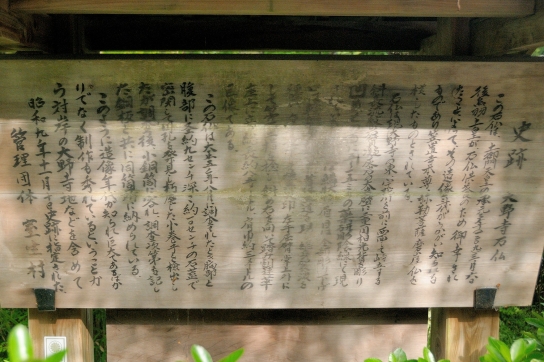 大野寺磨崖仏について