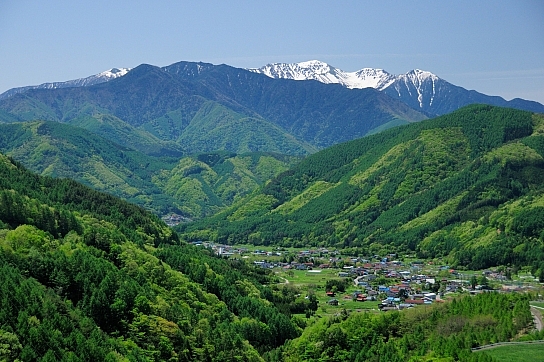 木祖村と木曽駒ヶ岳