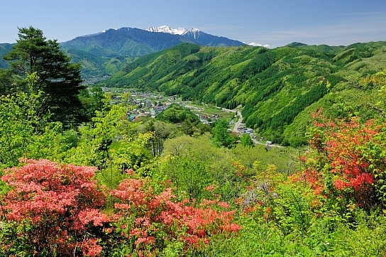 木祖村と木曽駒ヶ岳